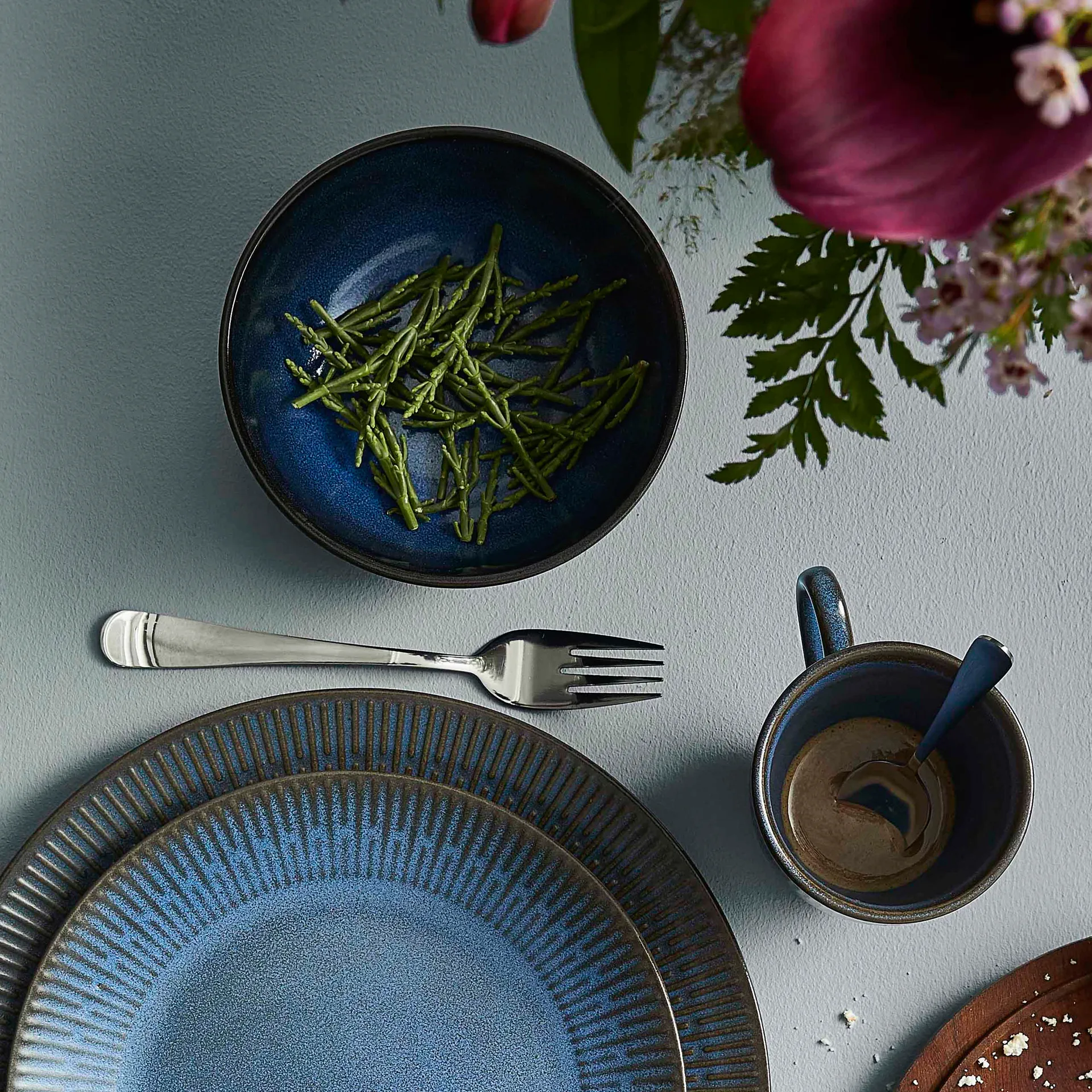 Relief 碗  Ø14 cm, 蓝色 Aida