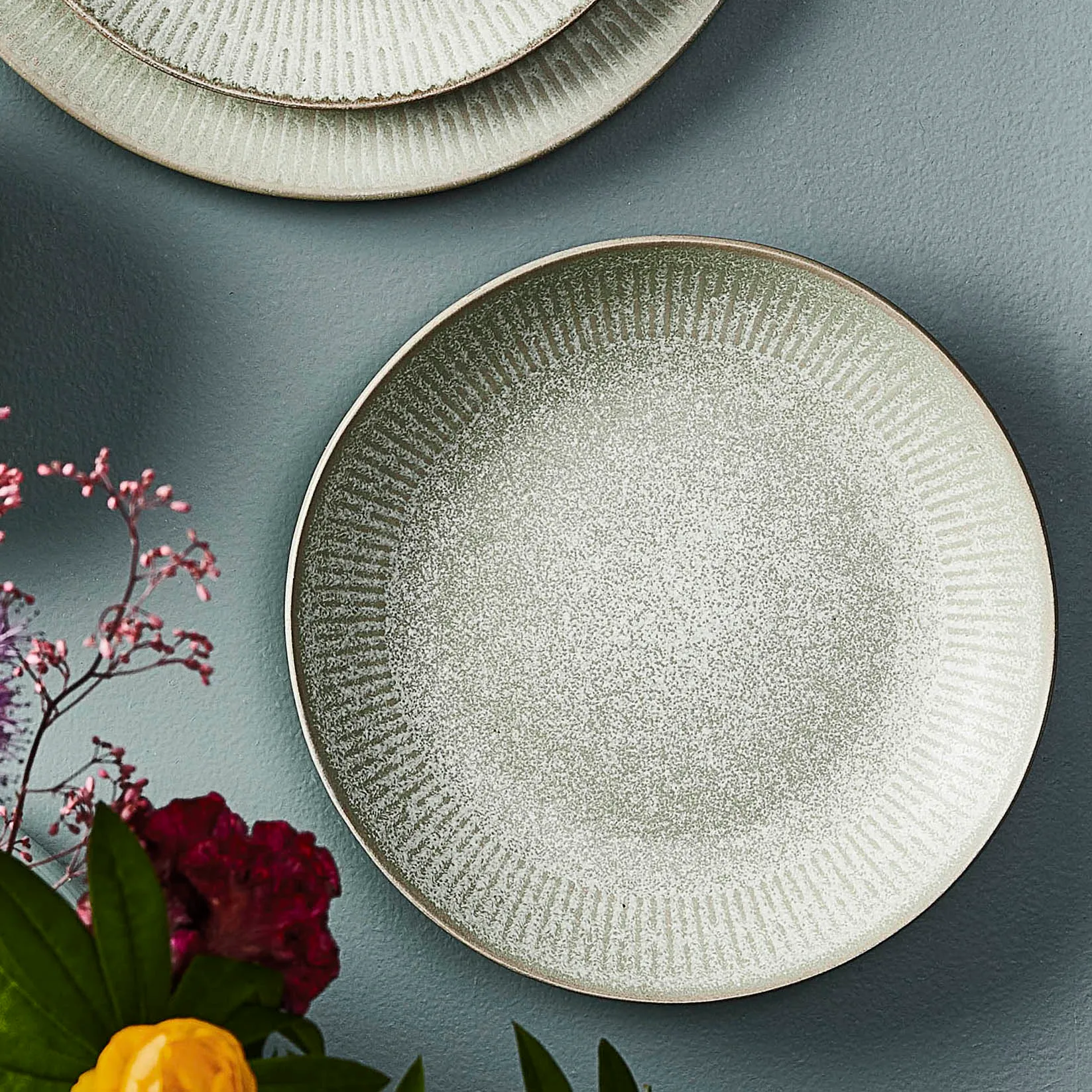 Relief soup 盘子 Ø22 cm, 绿色 Aida