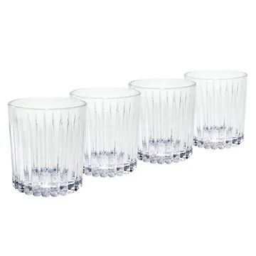 Relief whisky glass 31 cl 四件套装 - Clear - Aida