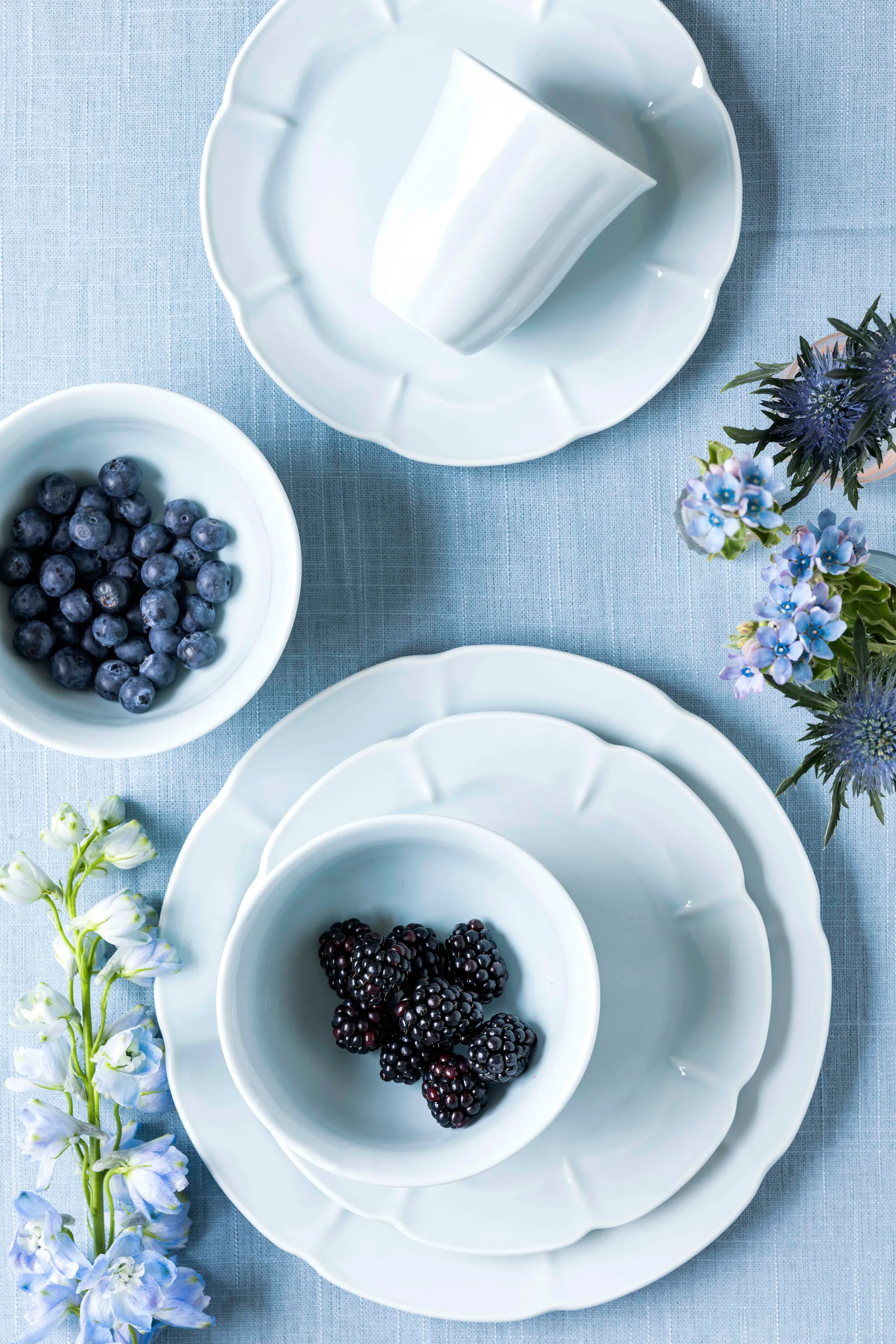 Søholm Solvej 小 盘子 22 cm, Powder blue Aida