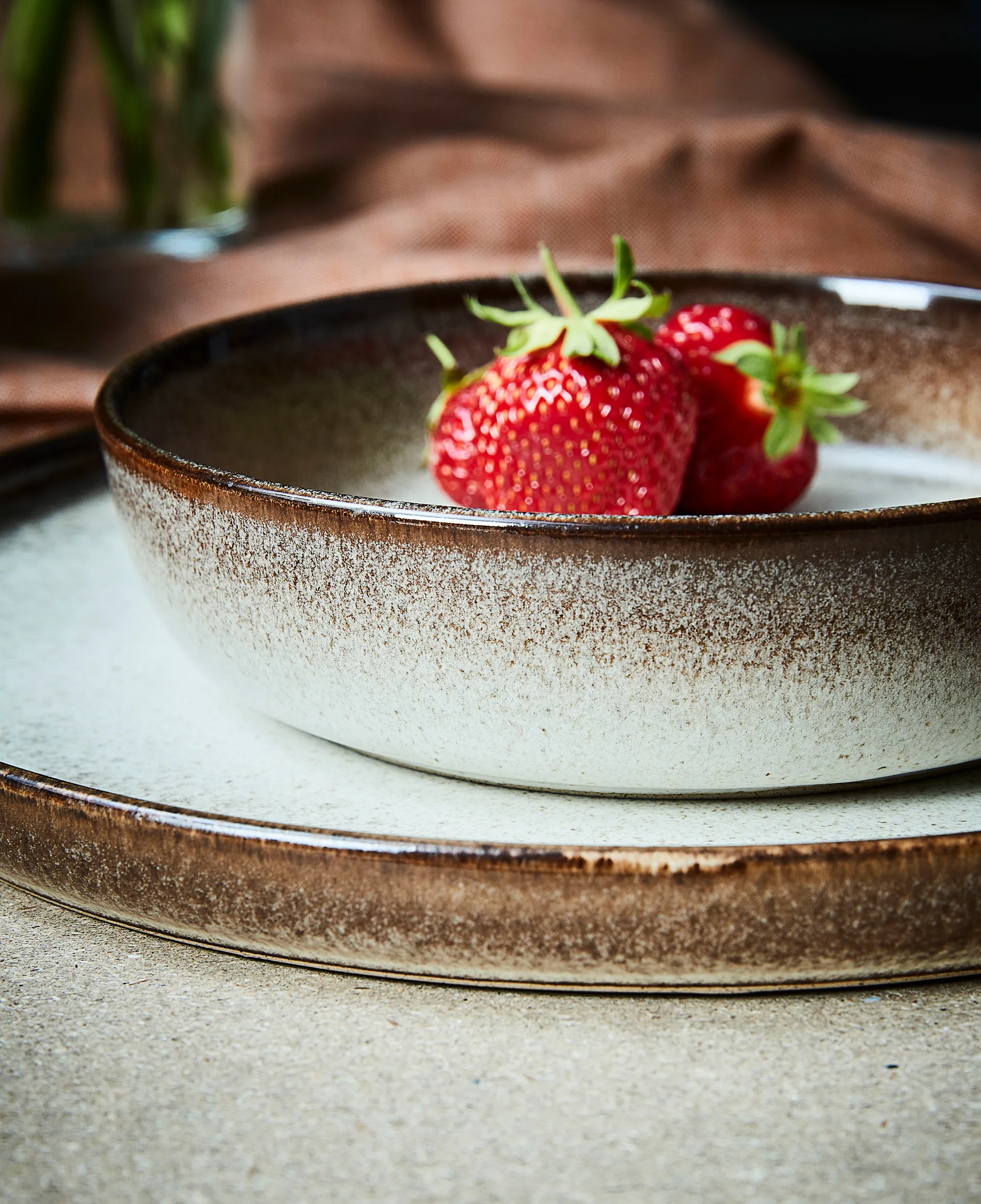 Søholm Sonja deep  盘子 Ø18 cm, 棕色 Aida