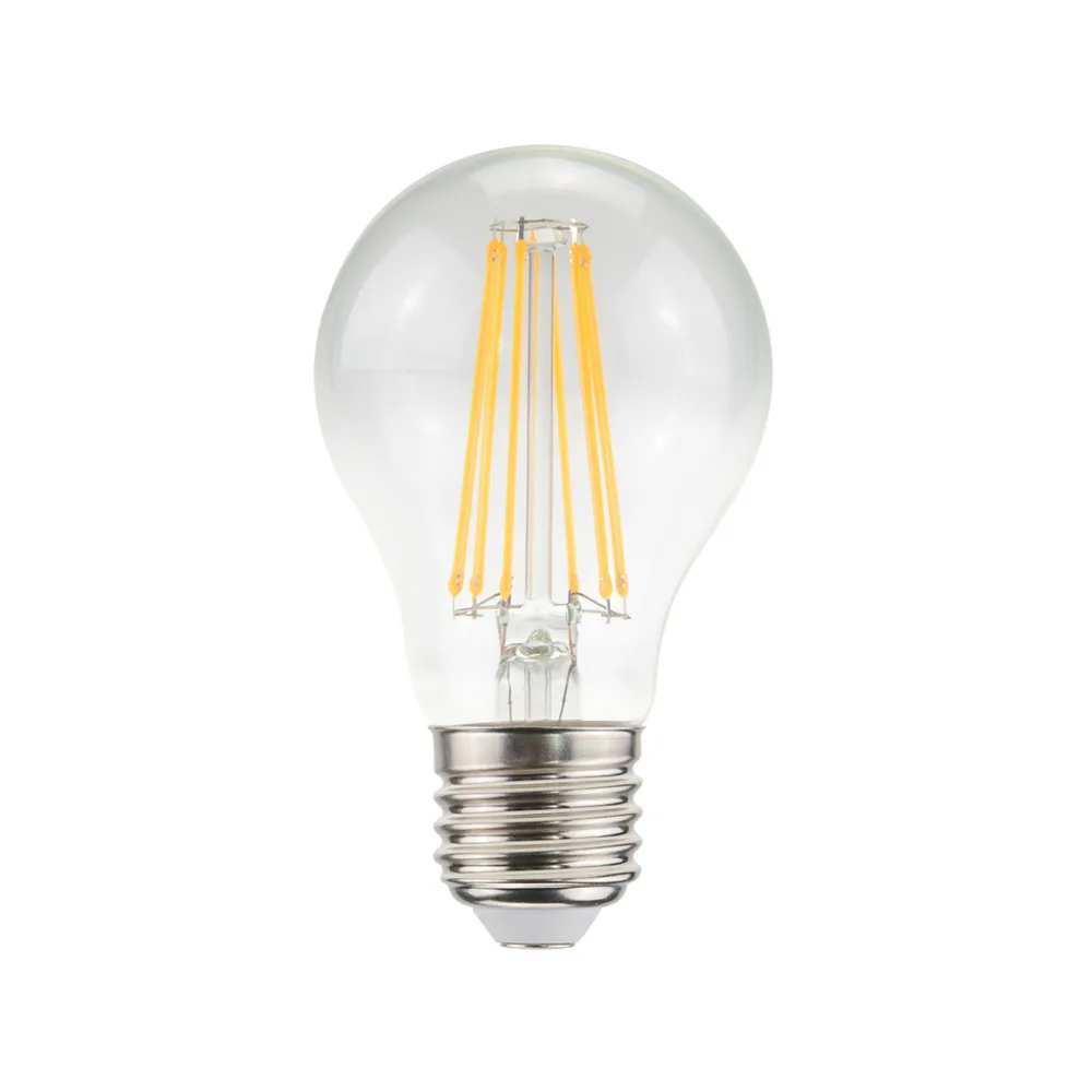 Airam Filament LED light source E27, Clear, dimmable, 2700K 806lm 7W Airam