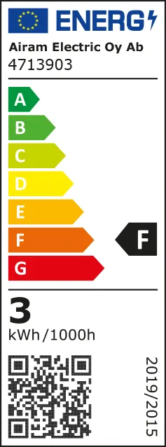 Airam LED light source G9, Clear, dimmable, 2700K 300lm 3W Airam