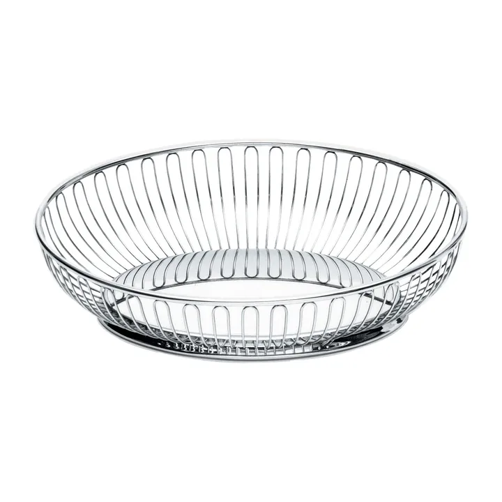 Alessi 椭圆形铁丝网篮 20x28cm - 不锈钢 - Alessi