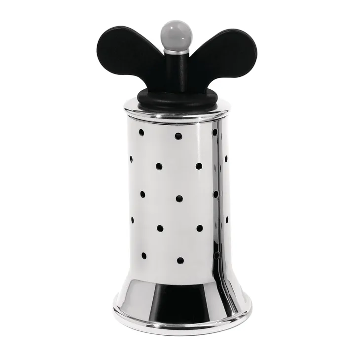 Alessi 胡椒研磨器 - 黑色_不锈钢 - Alessi