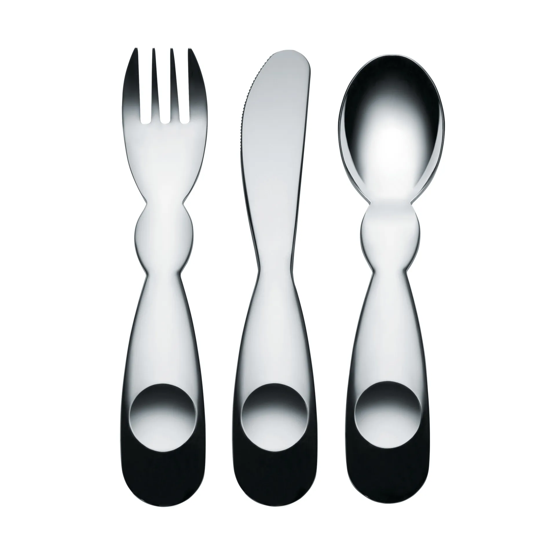 Alessini 儿童餐具刀叉勺套装, 3 pieces Alessi