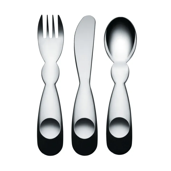 Alessini 儿童餐具刀叉勺套装 - 3 pieces - Alessi