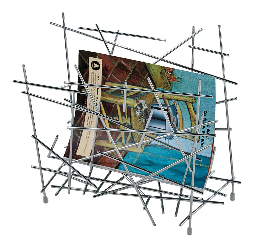 Blow up 不锈钢书立/便签夹, 不锈钢 Alessi