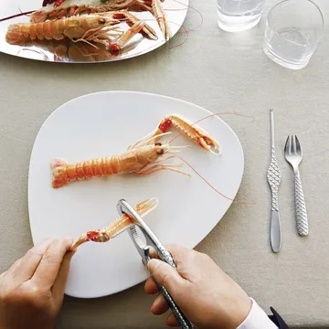 Colombina Fish 海鲜叉 四支装 - 不锈钢 - Alessi
