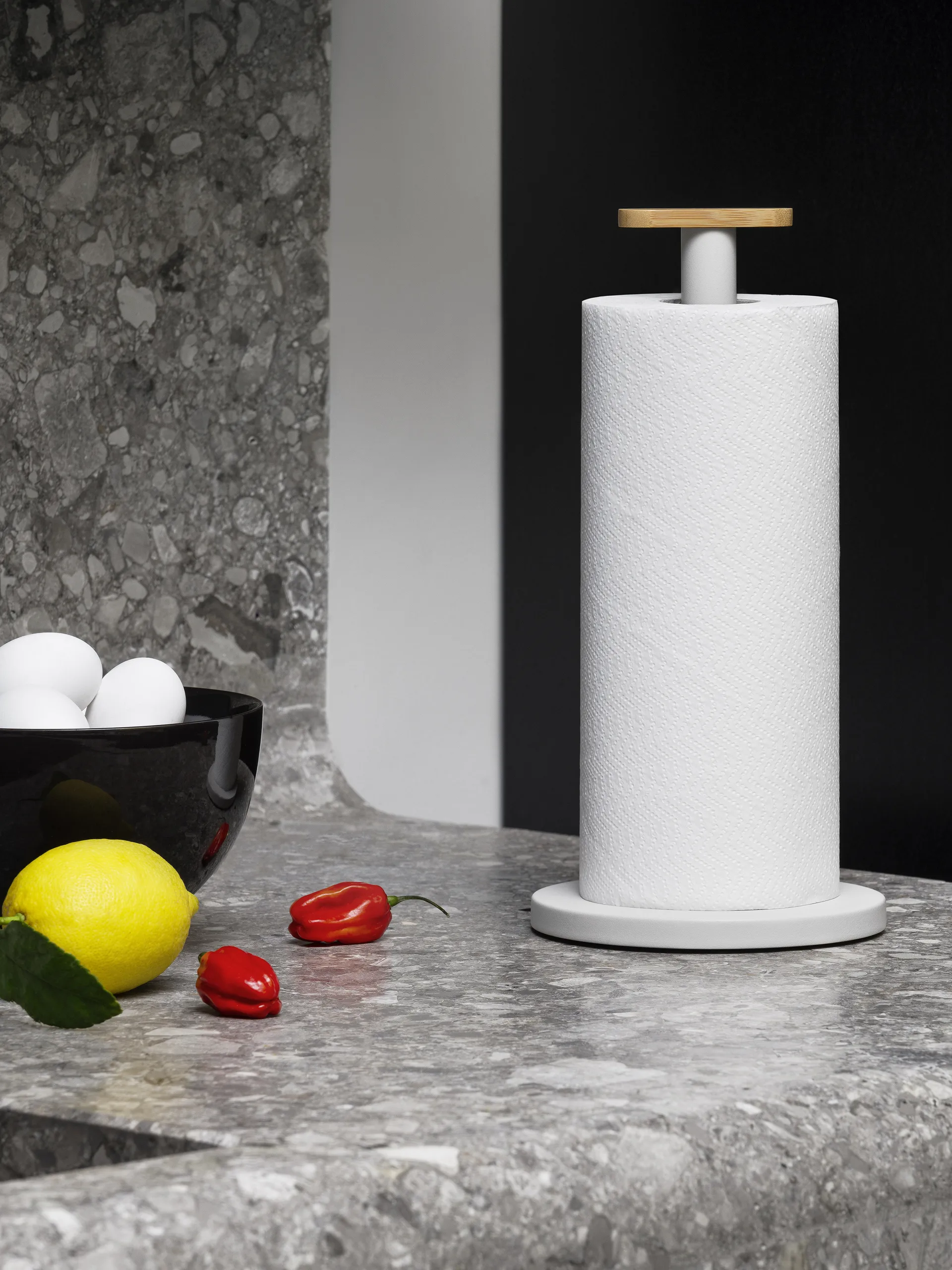 Mattina 厨房纸巾架, 暖灰色 Alessi