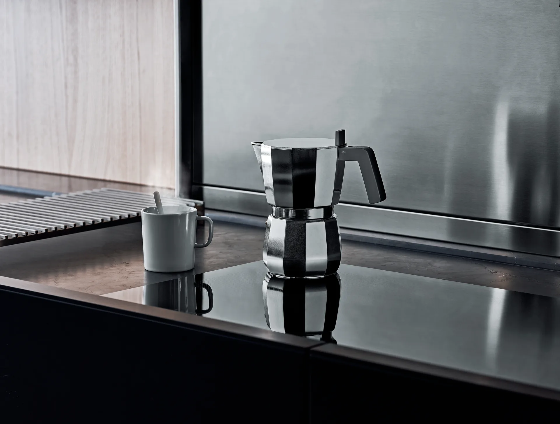 Moka 意式浓缩咖啡机, 3个铜质 Alessi