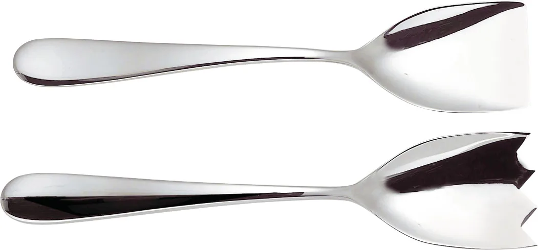 Nuovo Milano 沙拉餐具, 铬色 Alessi