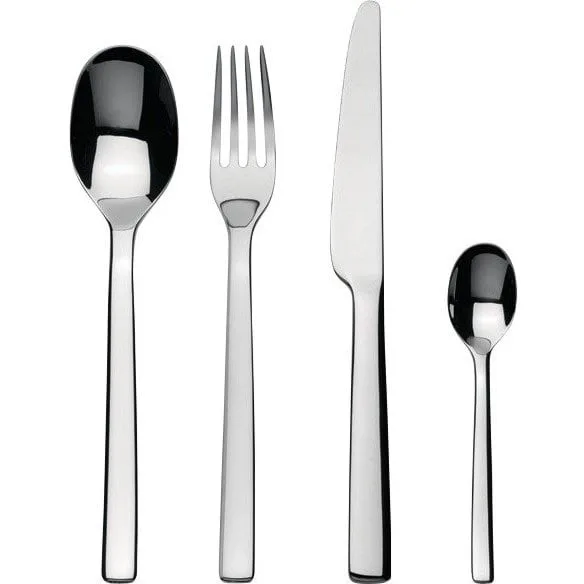 Ovale 餐具套装 24 pieces - 不锈钢 - Alessi