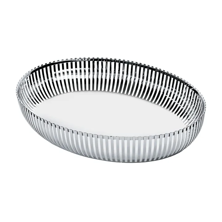 PCH06 椭圆形篮筐 20x26cm - 不锈钢 - Alessi