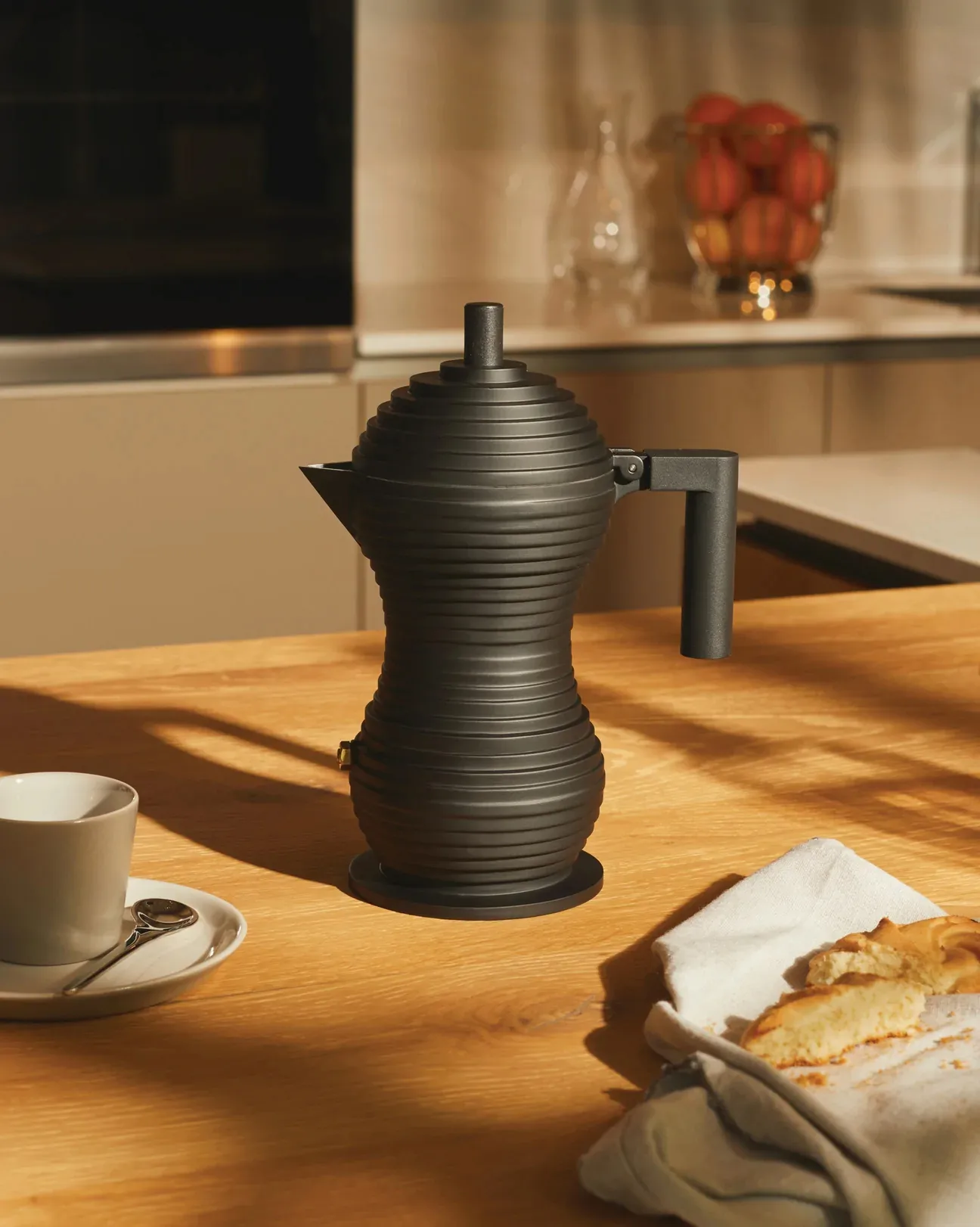 Pulcina 黑色意式浓缩咖啡机, 150ml_3个杯装 Alessi