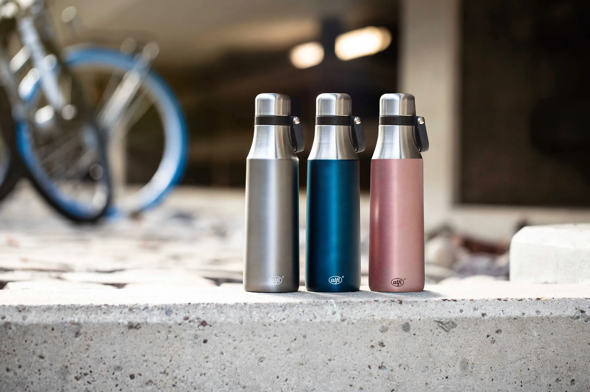 City vattenbottle double walled 0.5 l, Pink satin Alfi