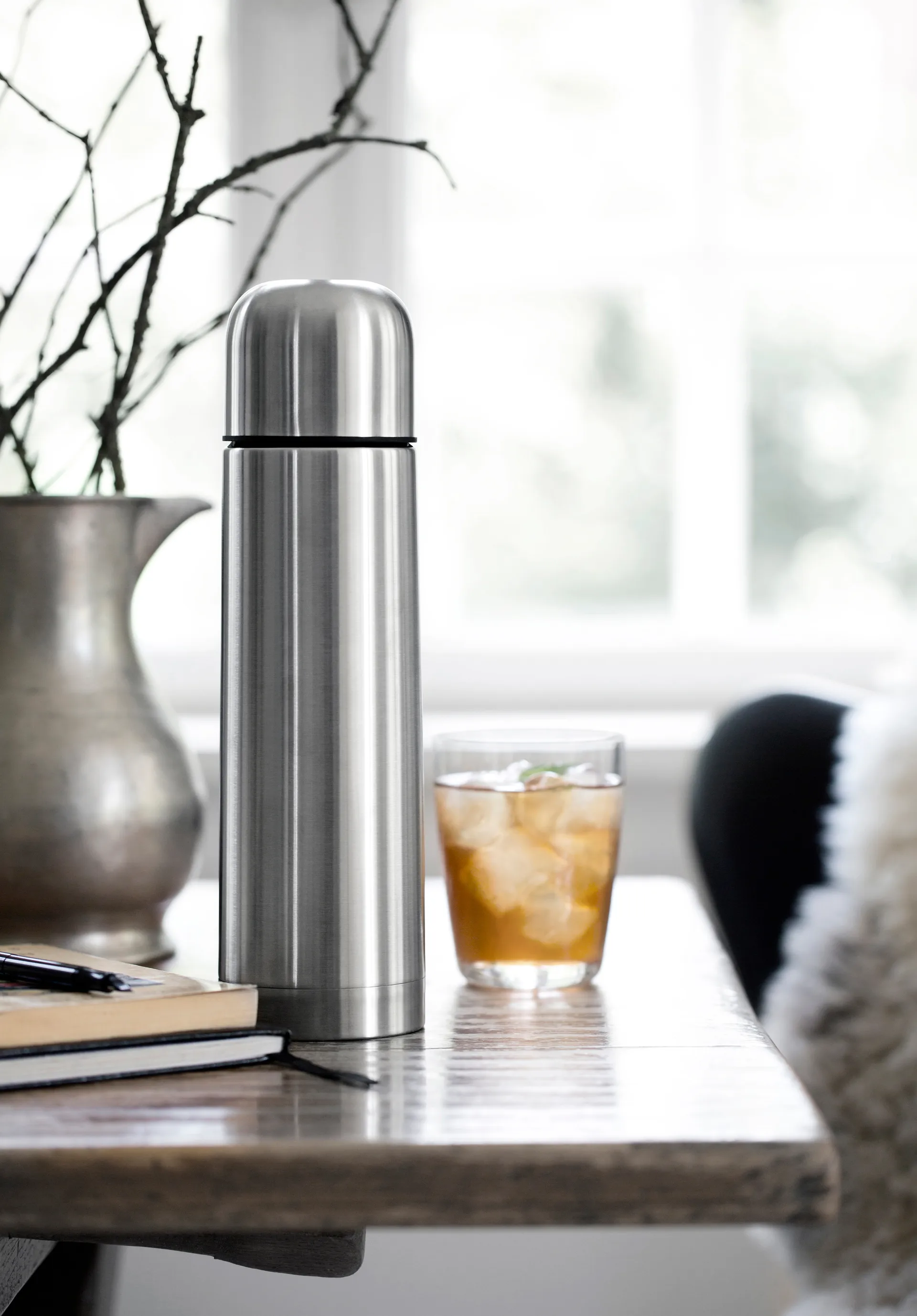 IsoTherm Eco 保温瓶 1l, 哑光钢 Alfi