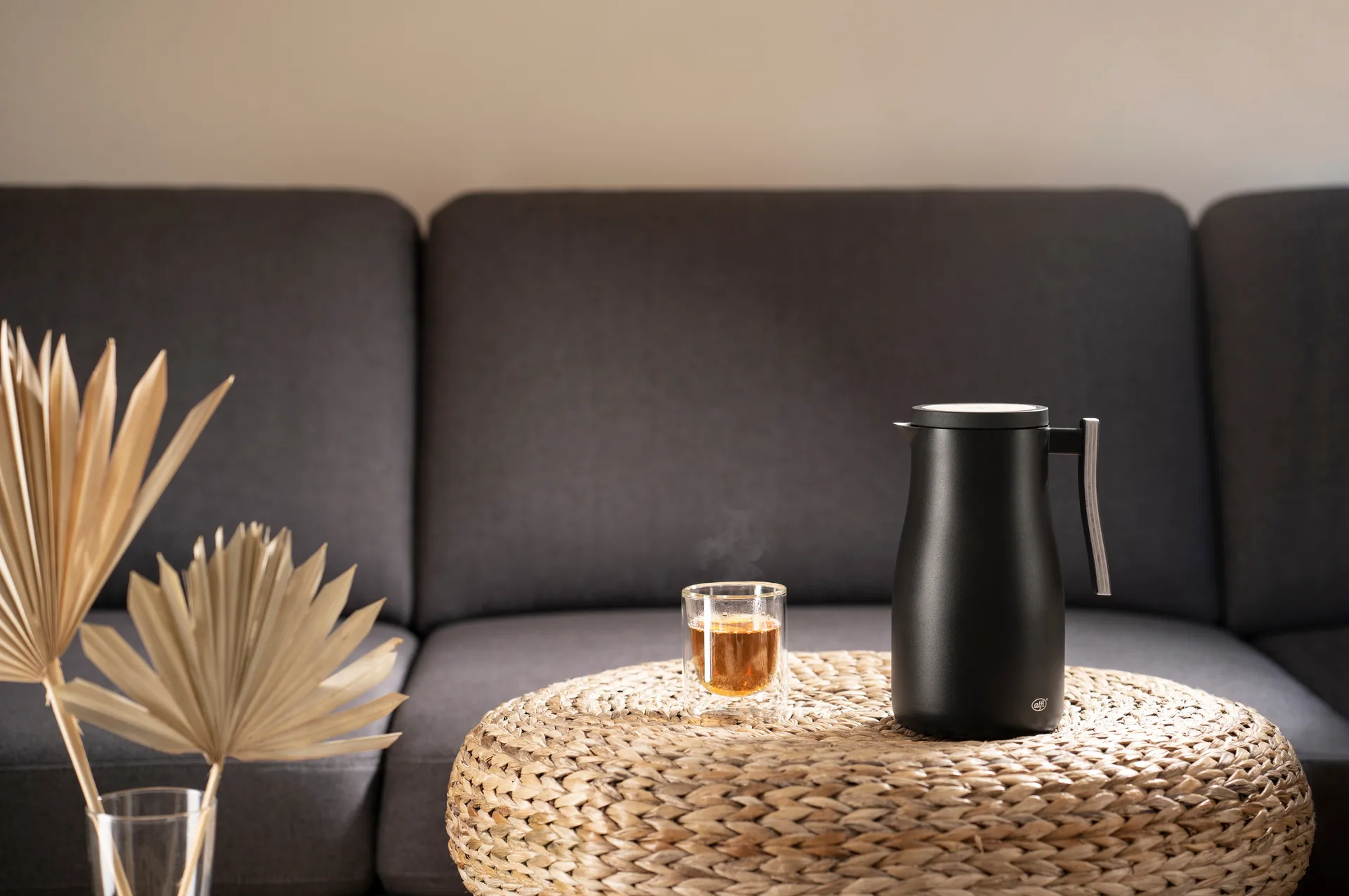 Studio Allure 保温杯 水壶/水瓶 1 l, Matt black Alfi