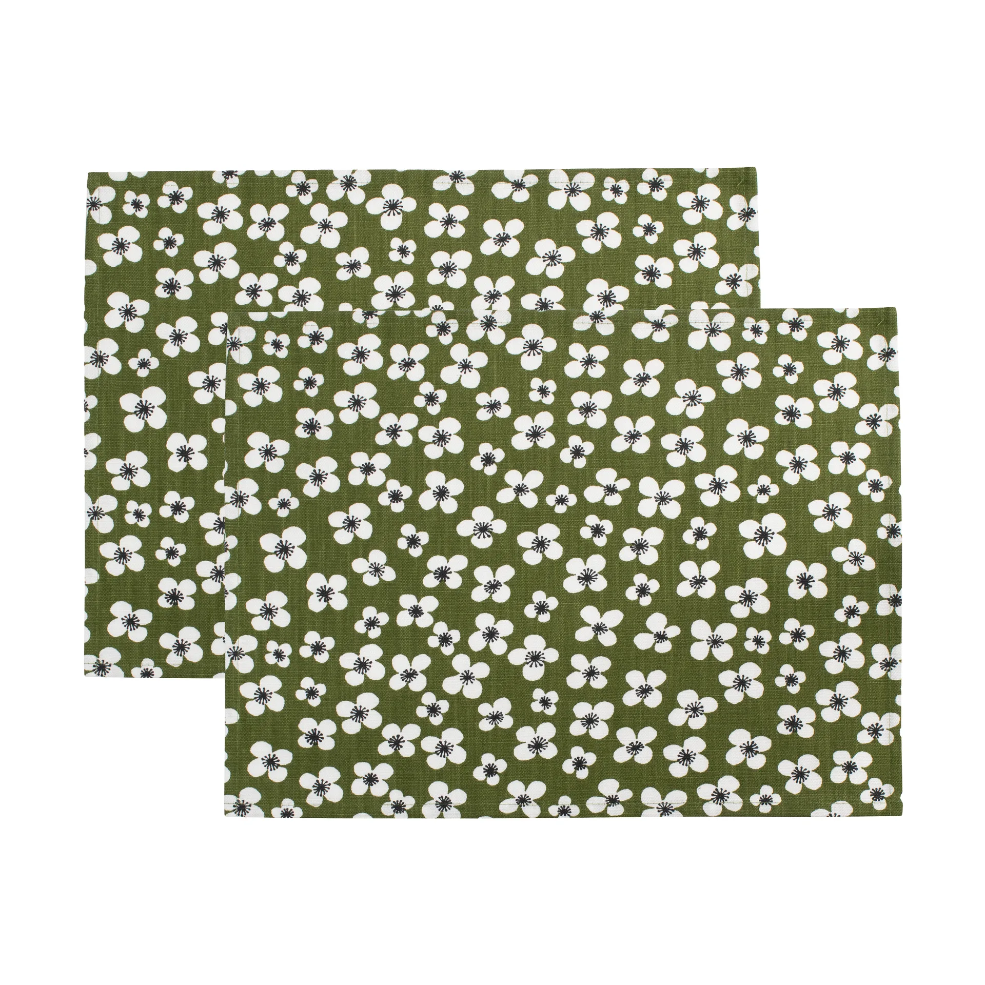 Belle Amie 餐垫 两件套装, 深绿, 34x45 cm Almedahls