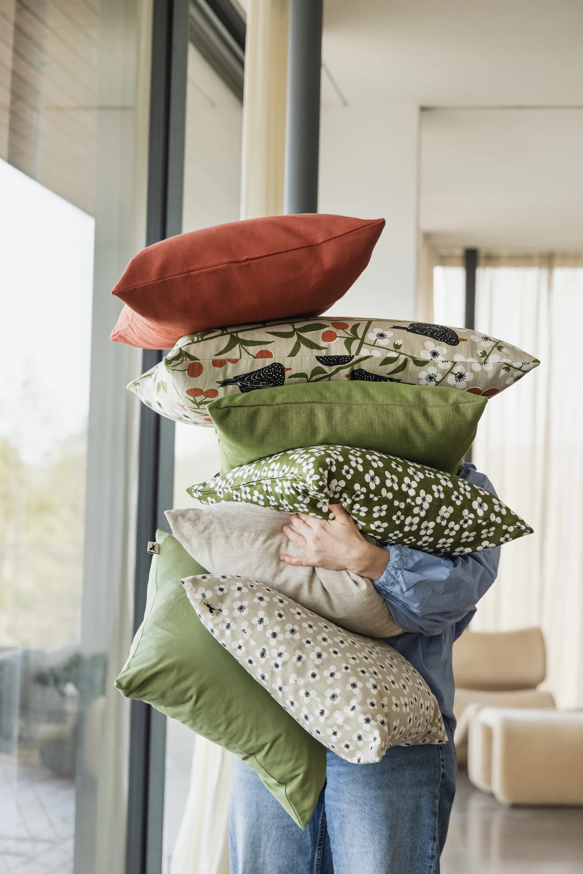 Belle Amie 靠枕套, 深绿, 47x47 cm Almedahls