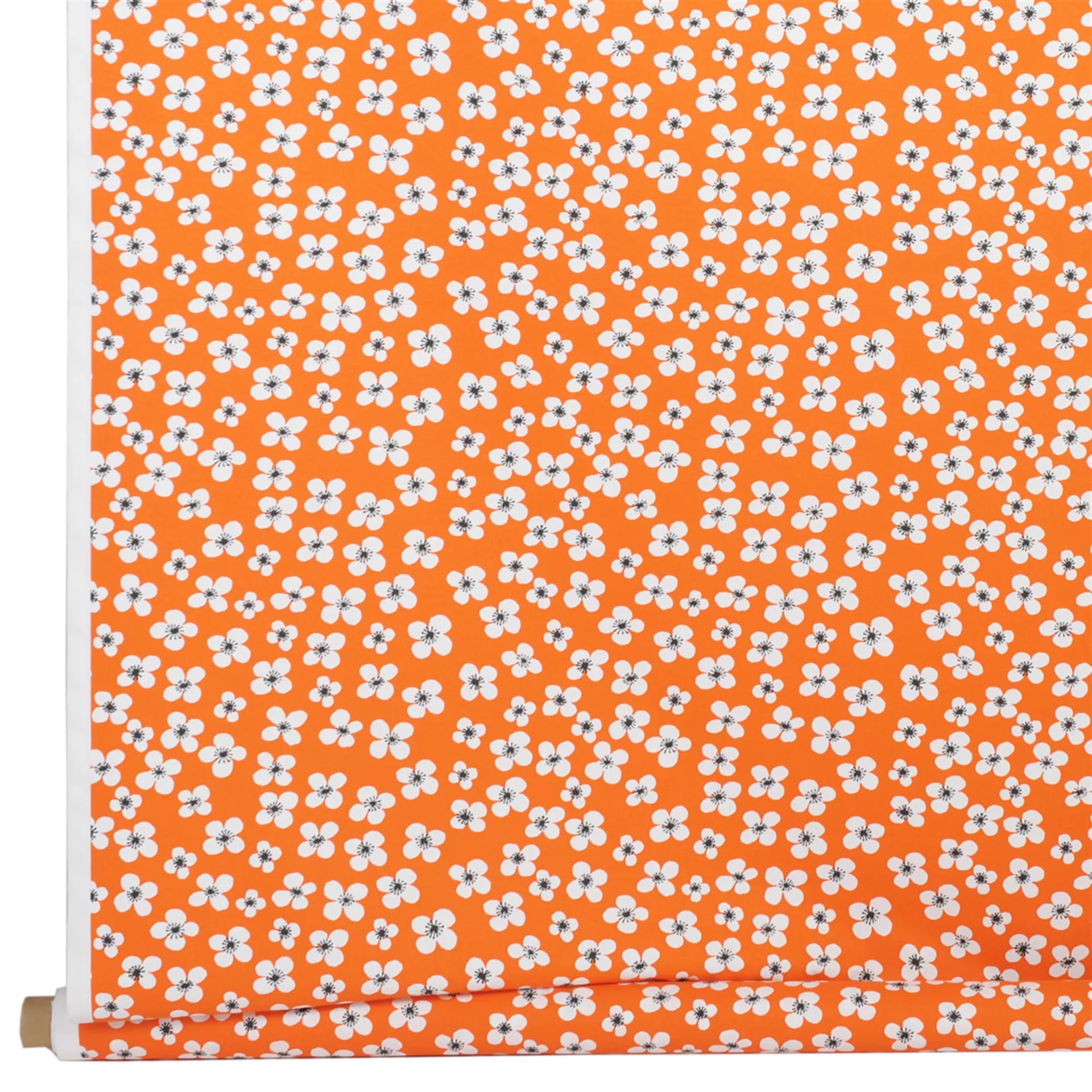 Belle Amie 纺织品 (fabric) orange, 橘色-白色 Almedahls