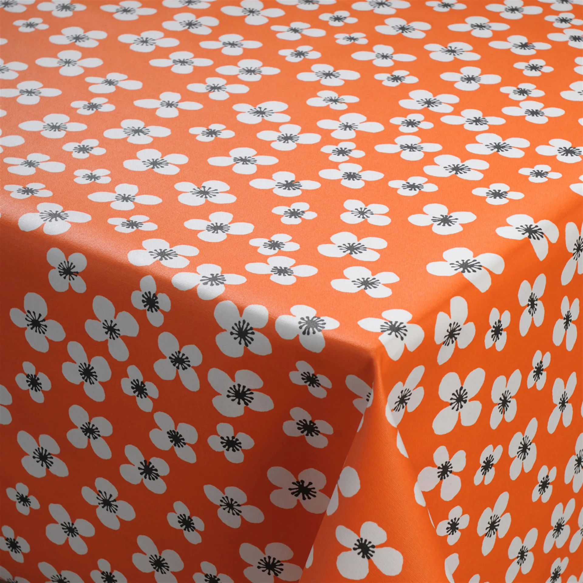 Belle Amie 纺织品 (fabric) orange, 橘色-白色 Almedahls