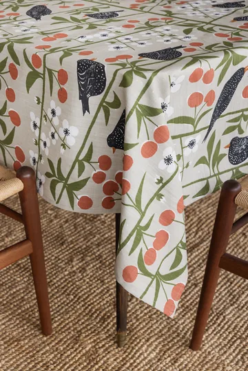 Cherry Garden 桌布 - 米色_145x250cm - Almedahls