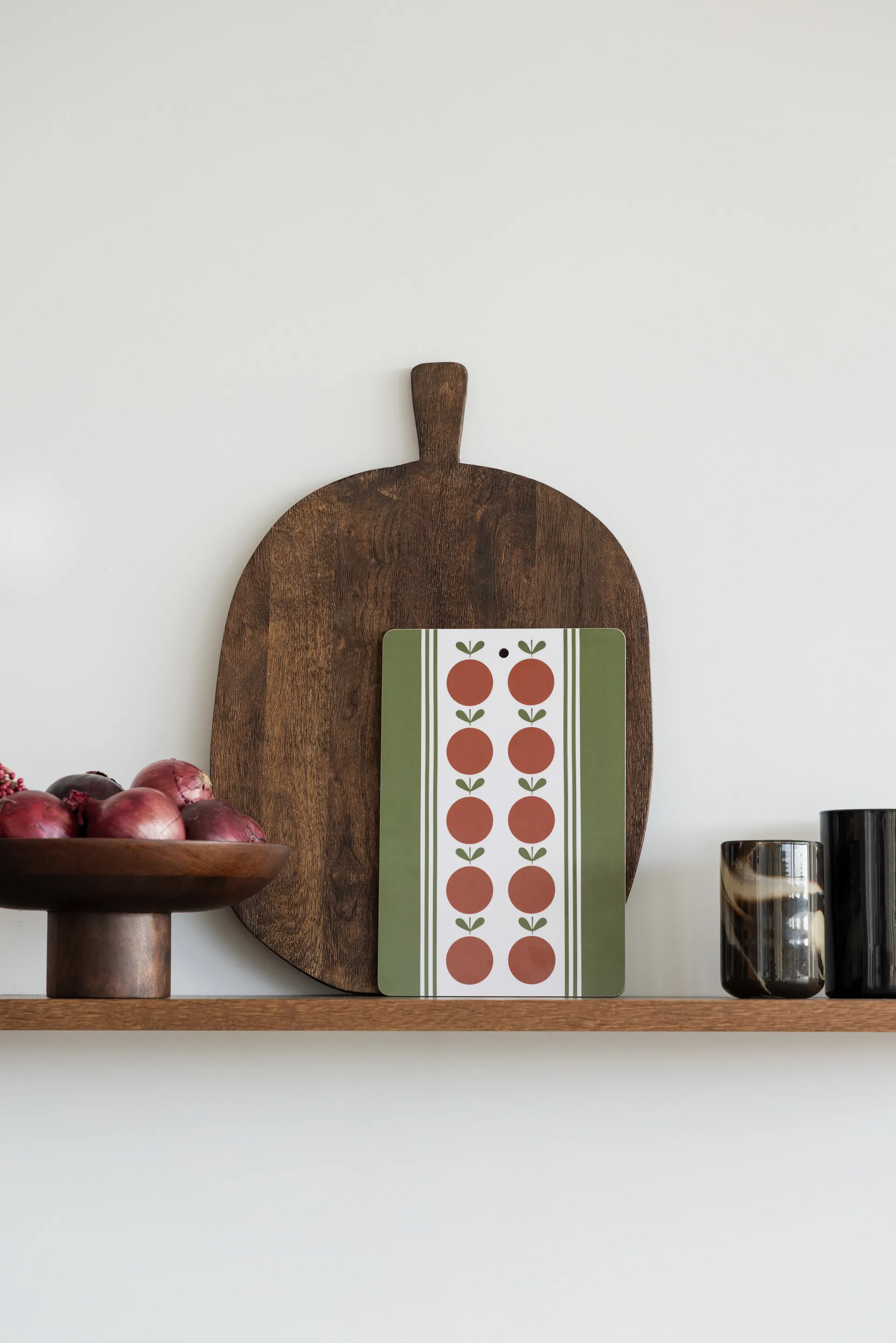 Fruit 和 cake serving board, 红色-绿色, 20x30 cm Almedahls