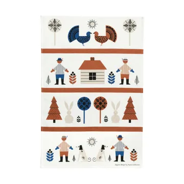Hunter 厨用巾47x70cm - 蓝色_棕色 - Almedahls