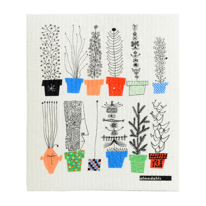 Italiensk flower shelf 洗碗布18x20cm - 多色 - Almedahls