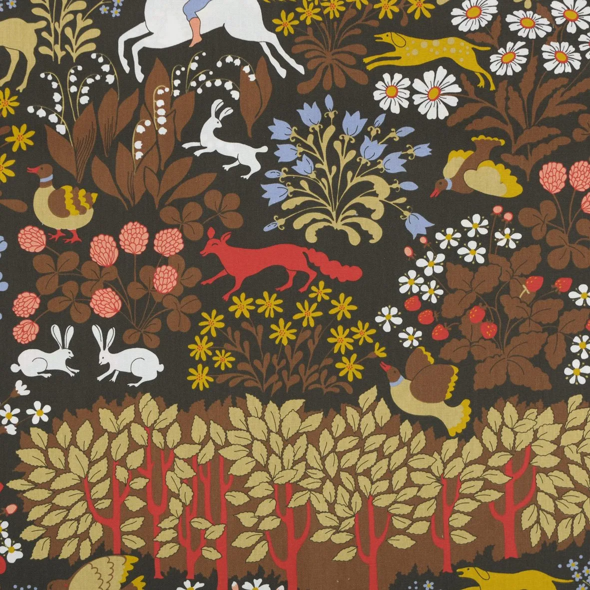 Jakten 纺织品 (fabric), 棕色 Almedahls