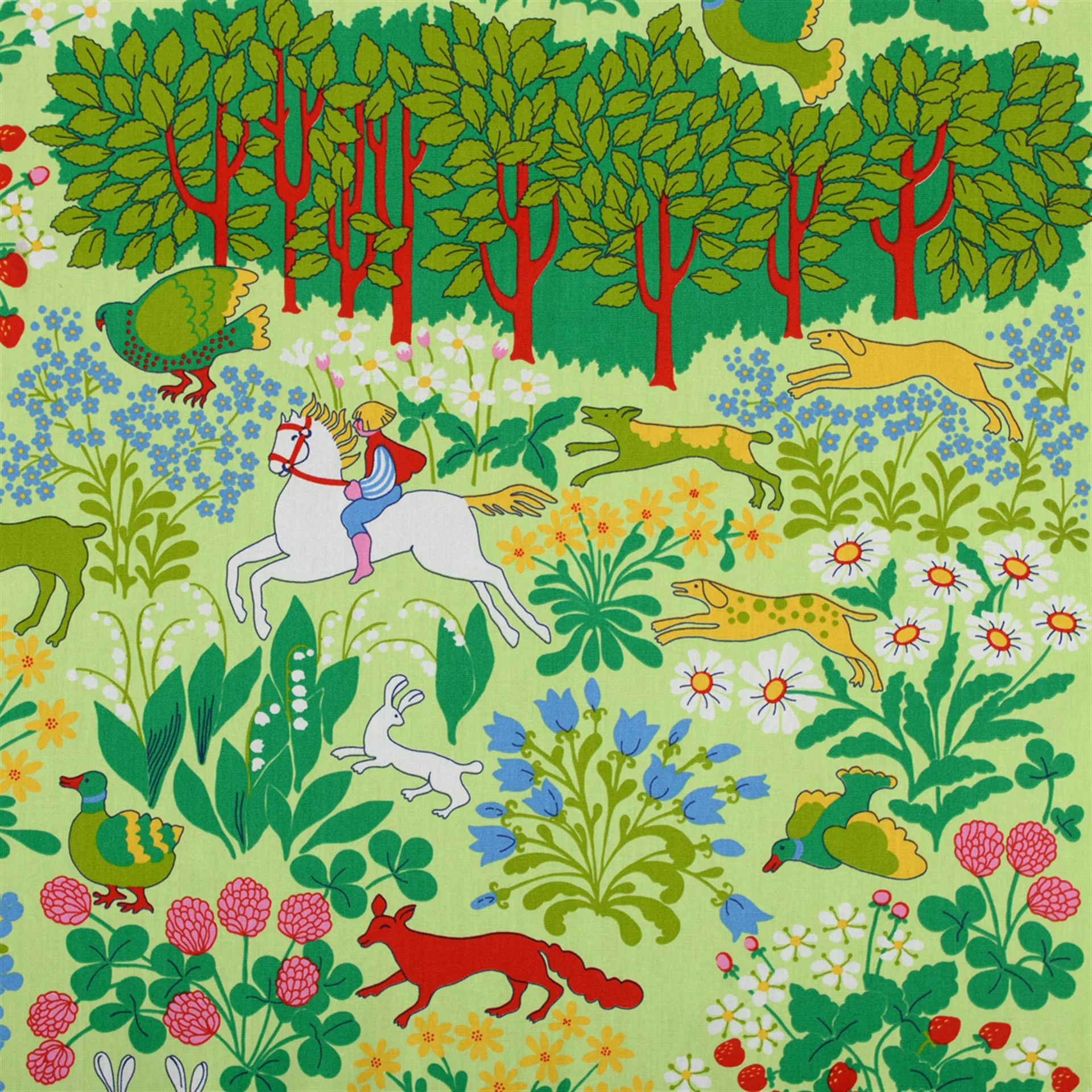 Jakten 纺织品 (fabric), 绿色 Almedahls