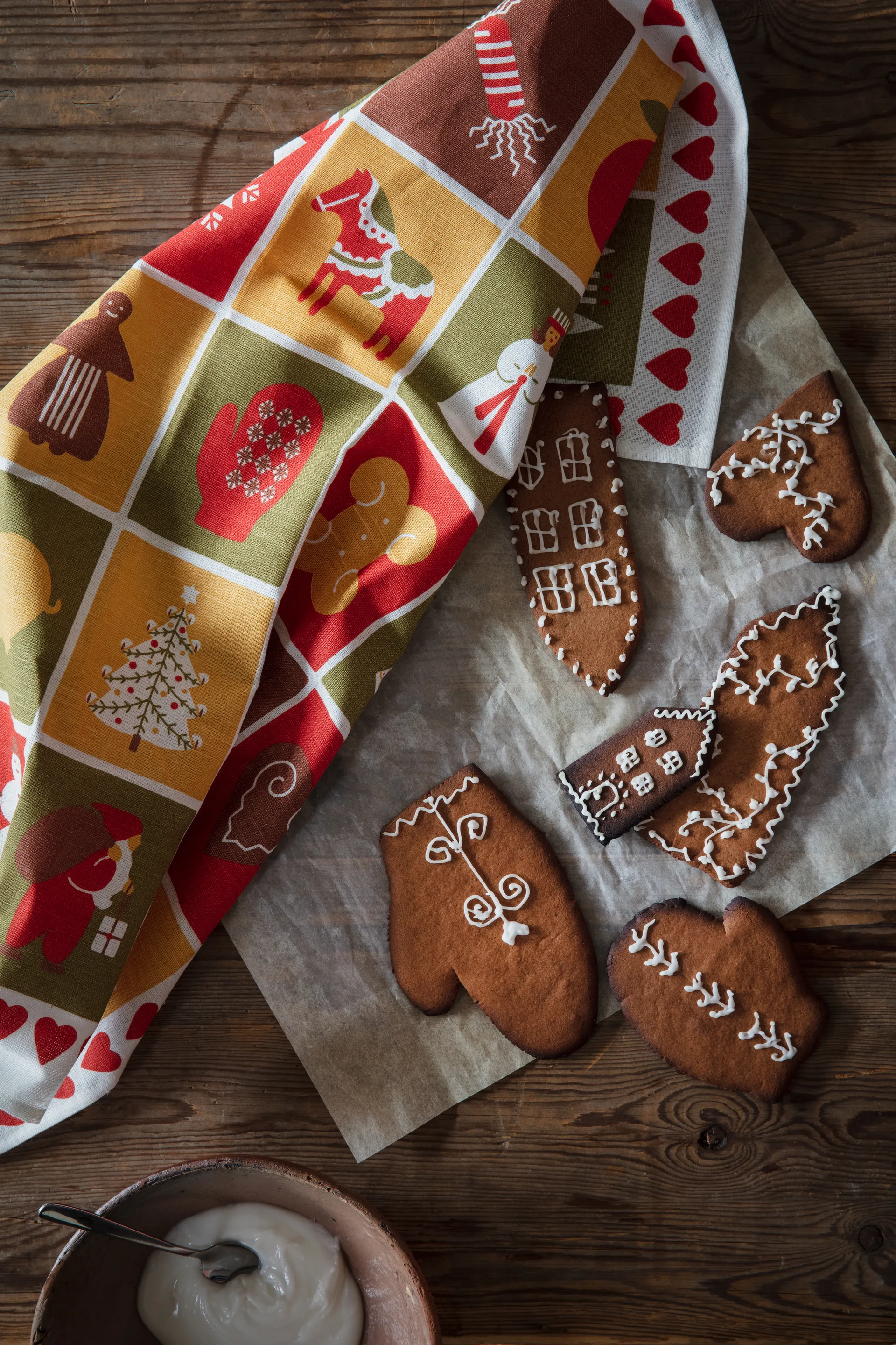 Julhuset 厨房巾, 47x70 cm Almedahls