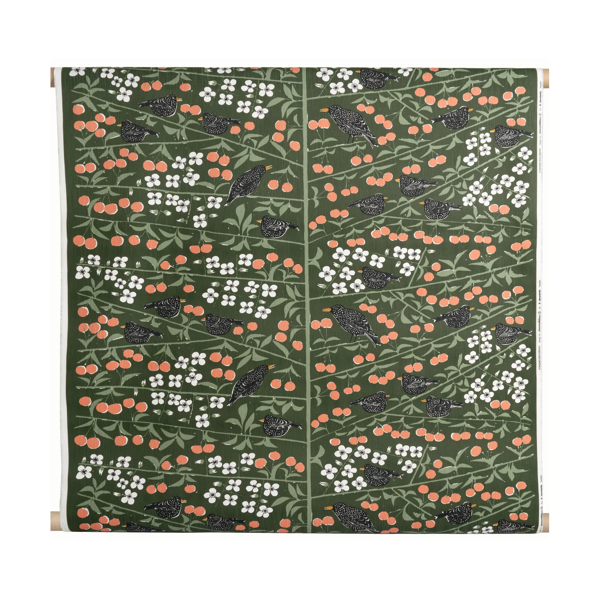 Körsbärsträdgården 纺织品, 深绿 Almedahls
