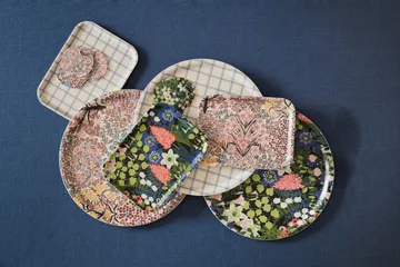 Kristina 托盘 20x27 cm - White-Blue - Almedahls