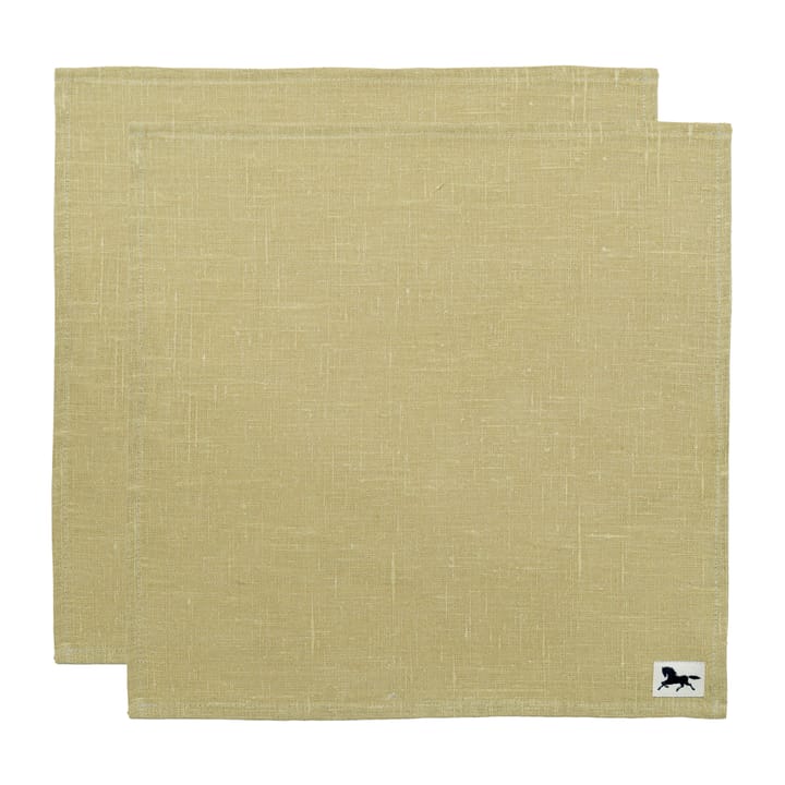 Linen 餐巾纸 32x32 cm 两件套装 - undefined - Almedahls