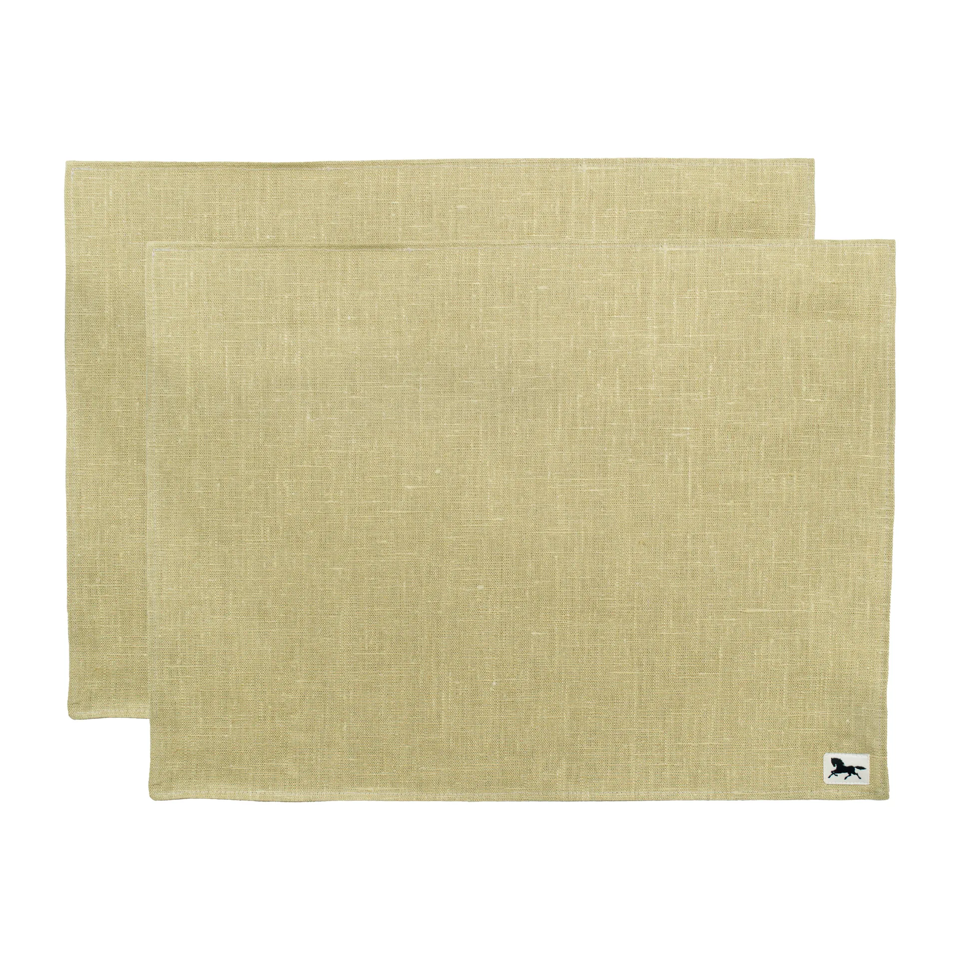 Linen 餐垫 34x45 cm 两件套装, Olive Almedahls