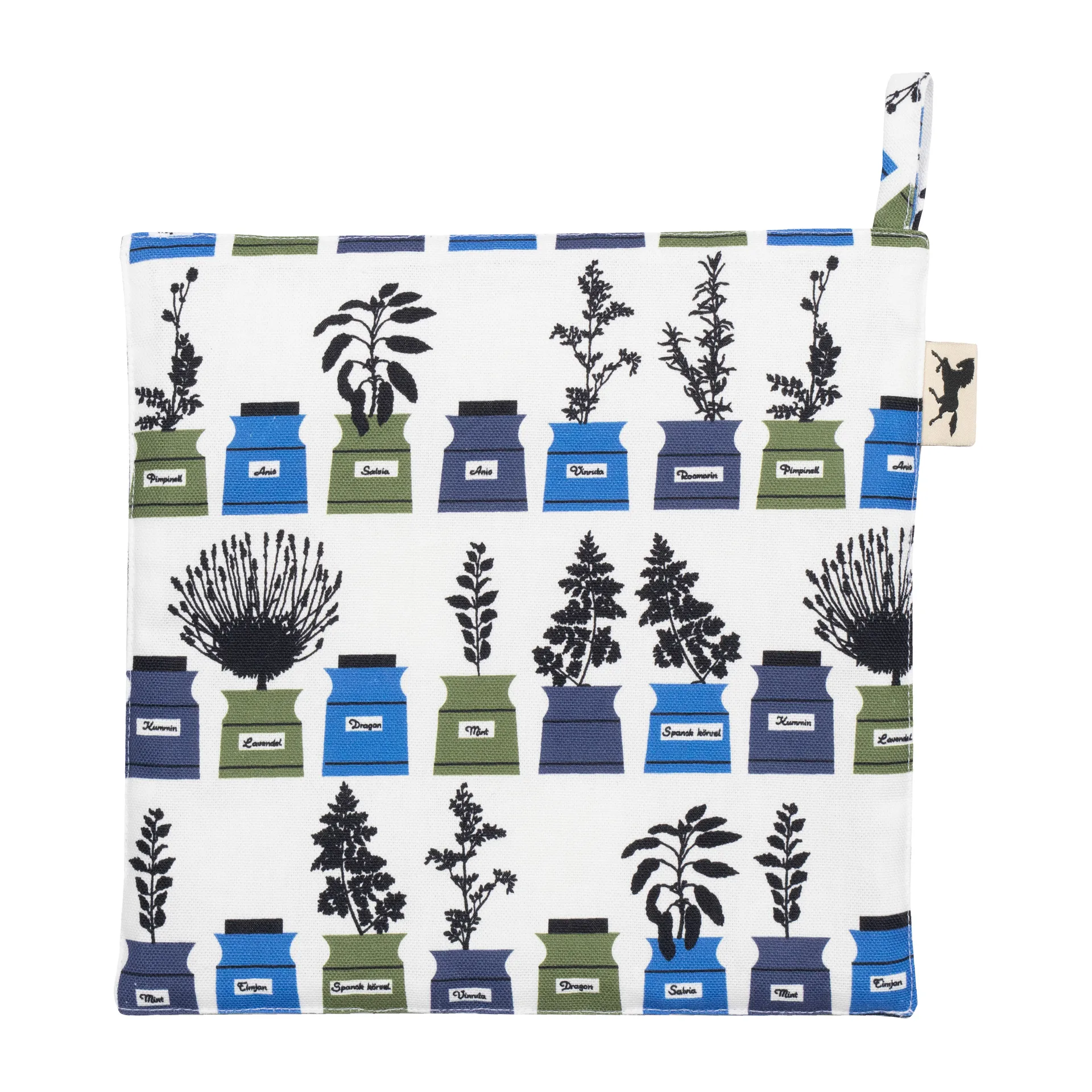 Persons spice cabinet oven mitt small pattern, 蓝色 Almedahls