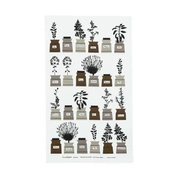 Perssons 香料柜 厨用巾47x70cm - 灰色_棕色 - Almedahls