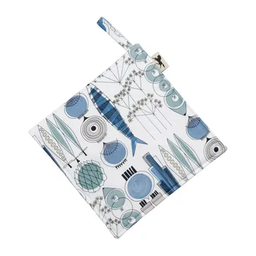Picknick 隔热手套 23x23cm 小图案 - 蓝色_米色 - Almedahls