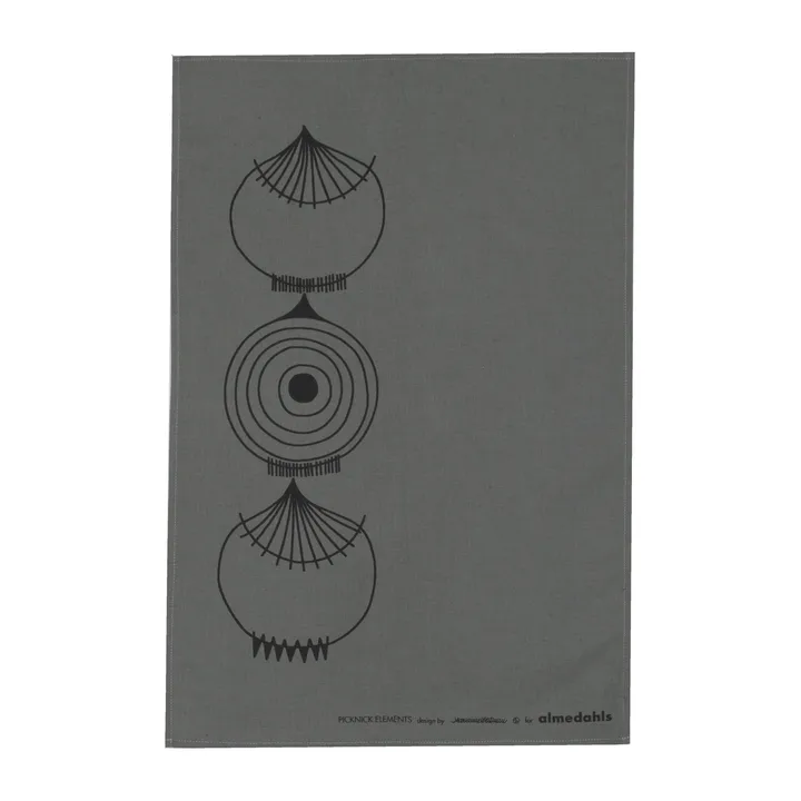 Picknick Elements 厨房巾47x70cm - 灰色 - Almedahls