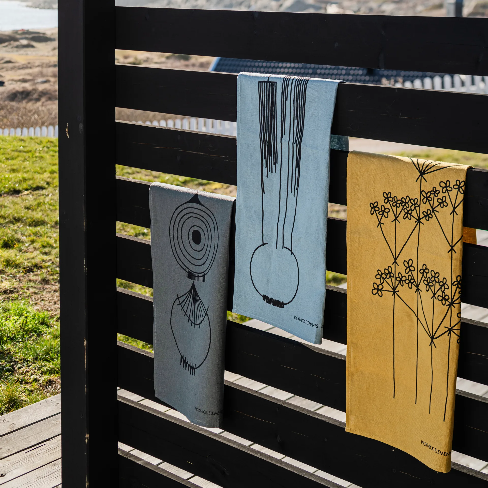 Picknick 厨房巾, Ochre Almedahls