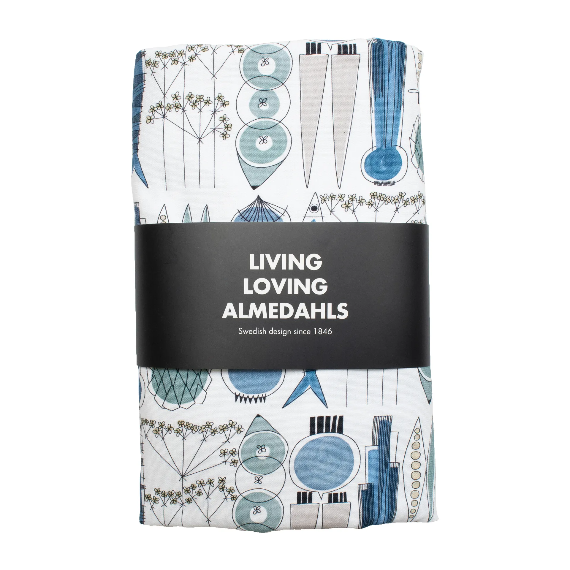 Picknick oilcloth 145x220 cm, 蓝色-米色 Almedahls