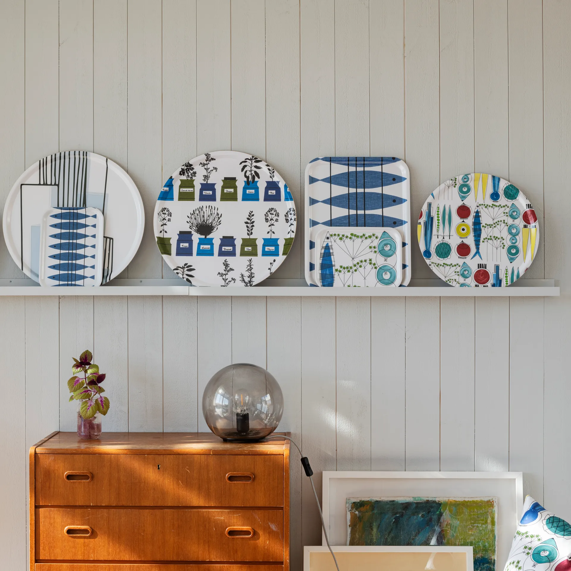 Picknick round 托盘 Ø38 cm, Multi Almedahls