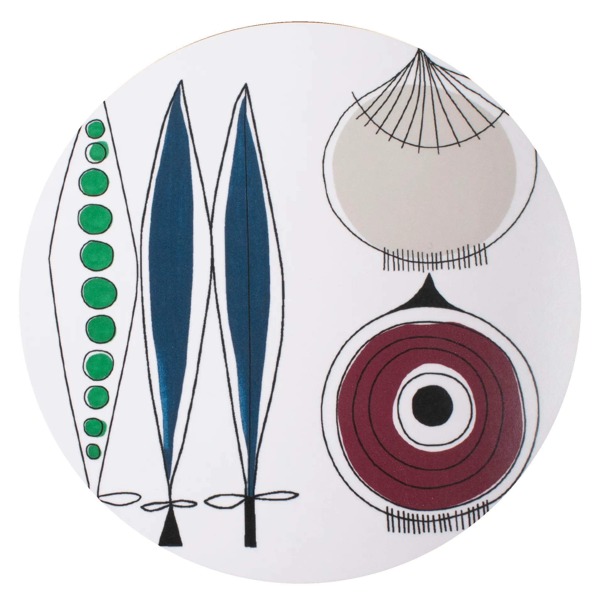 Picknick trivet onion Ø21 cm, 蓝色-multi Almedahls