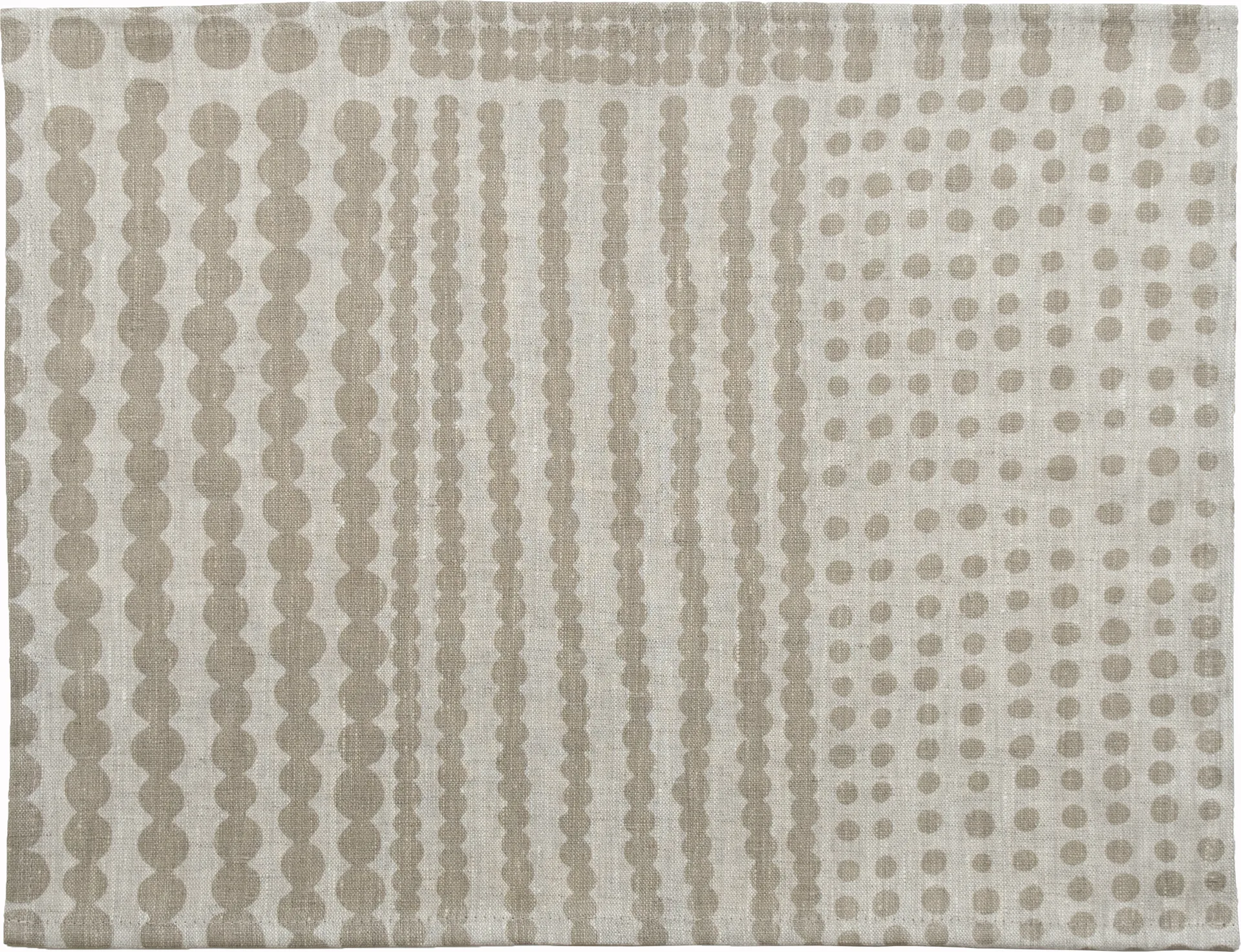 Pricktyg 餐垫 34x45cm, 自然色_灰褐色 Almedahls