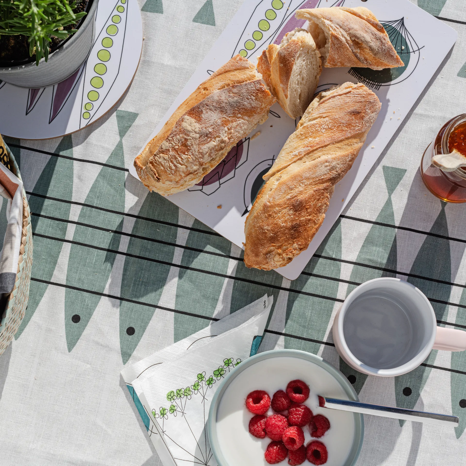 Sill 油布 145x220 cm, 绿色-灰色 Almedahls