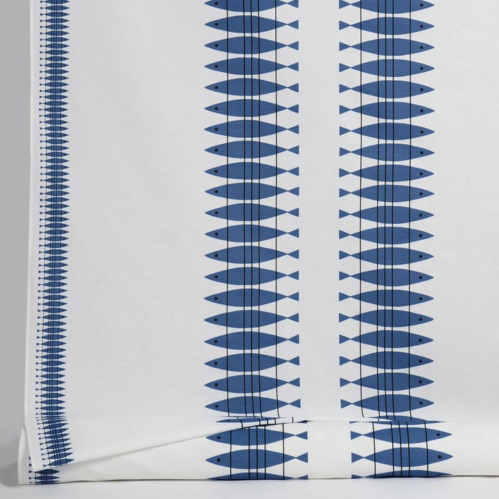 Sill 纺织品 (fabric) - 白色-蓝色 - Almedahls