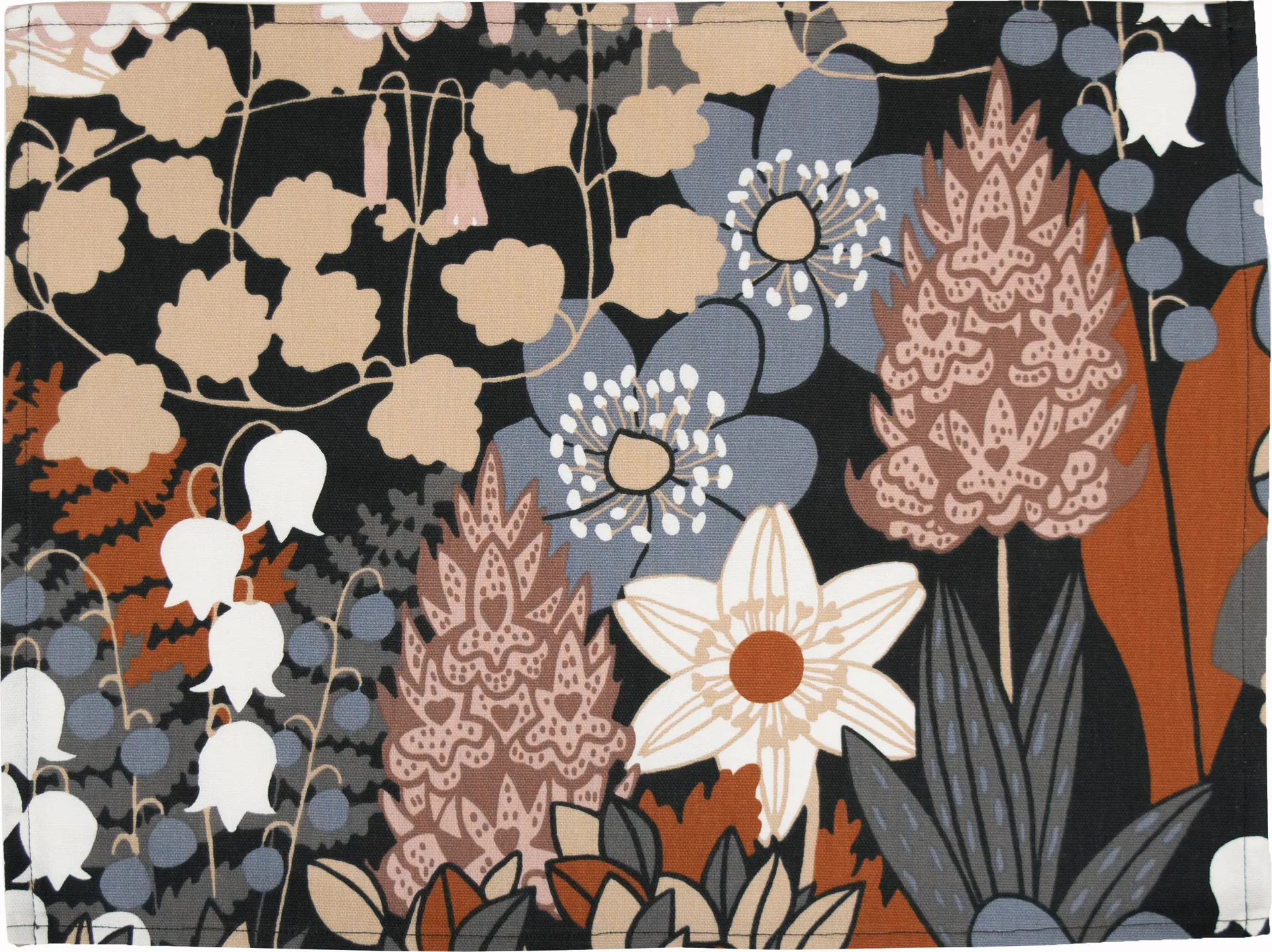 Skogen 餐垫 34x45 cm 两件套装, Blue-brown Almedahls