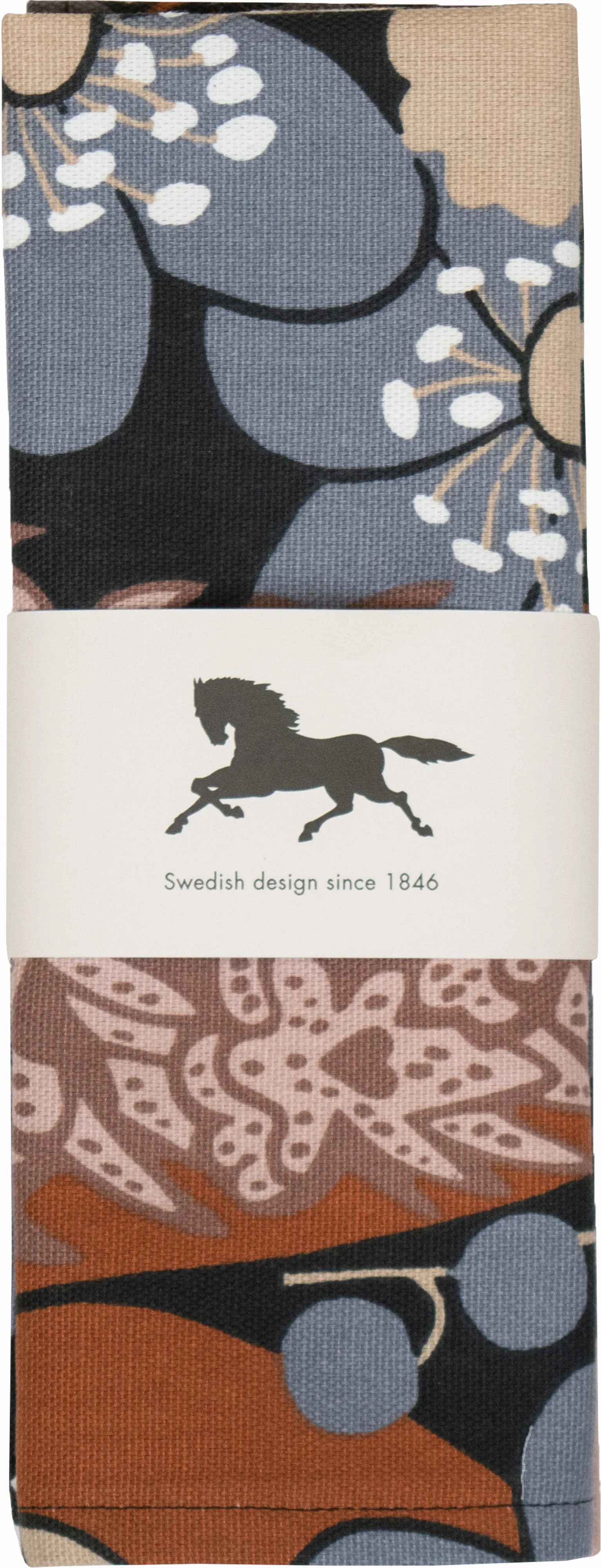 Skogen 餐垫 34x45 cm 两件套装, Blue-brown Almedahls